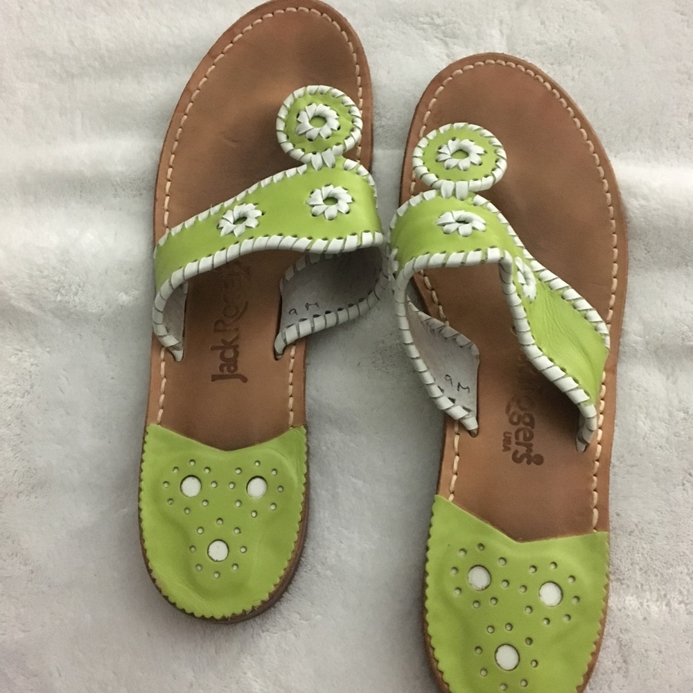 Jack Roger Leather Sandals (Size: 9)💚💚